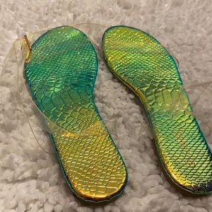 Mermaid clear sandals